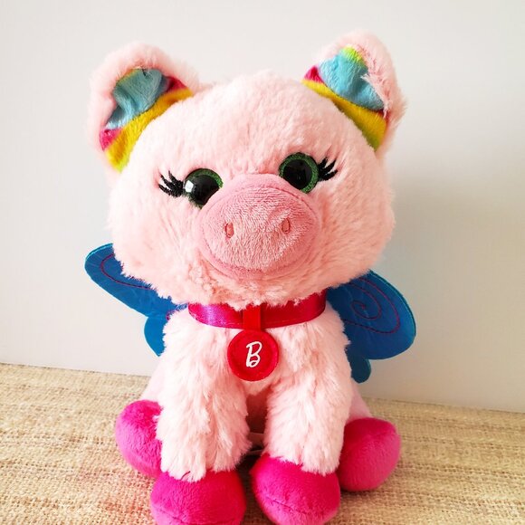 Mattel Barbie Fairy Pig Plush Toy Stuffed Animal - Picture 1 of 5